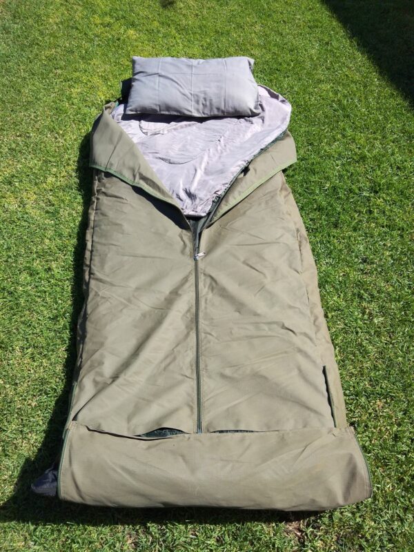 Bedroll with sleeping bag and pillow