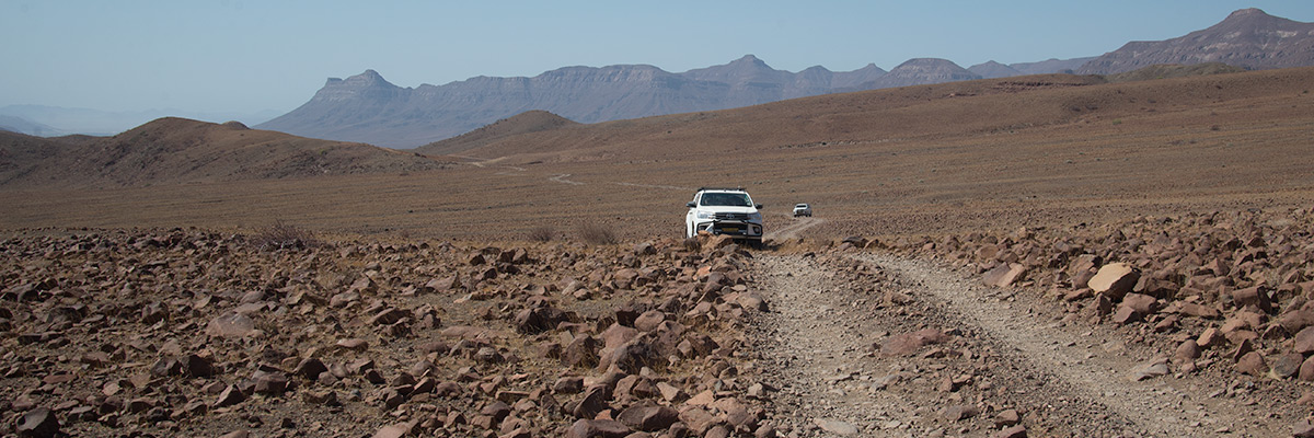 car rental on tour in Kaokoveld Namibia